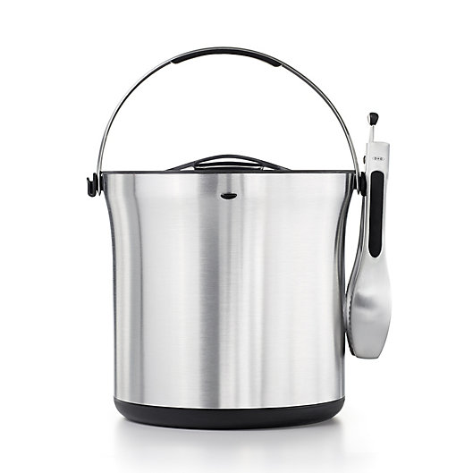 Alternate image 1 for OXO SteeL® 4 qt. Ice Bucket and Tong Set