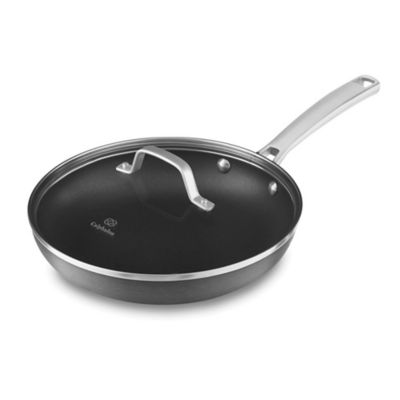 large covered frying pan
