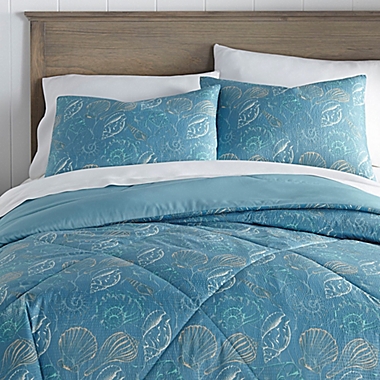 Seashell Seersucker 3-Piece King Comforter Set. View a larger version of this product image.