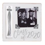 Mud Pie&reg; Class of 2020 4-Inch x 4-Inch Wood Picture Frame in White Wash