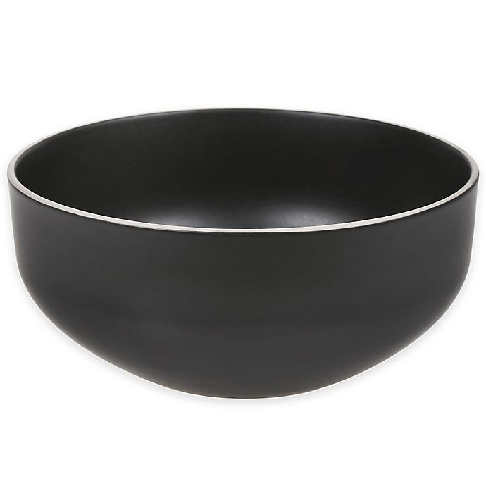 Artisanal Kitchen Supply® Edge 10-Inch Serving Bowl in Graphite | Bed