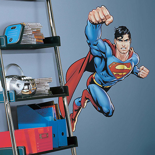 Alternate image 1 for DC Comics Superman Day of Doom Peel and Stick Giant Wall Decal
