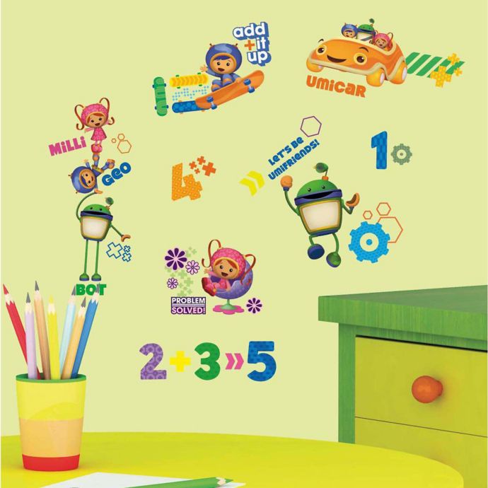 York Wallcoverings Team Umizoomi Peel And Stick Wall Decals