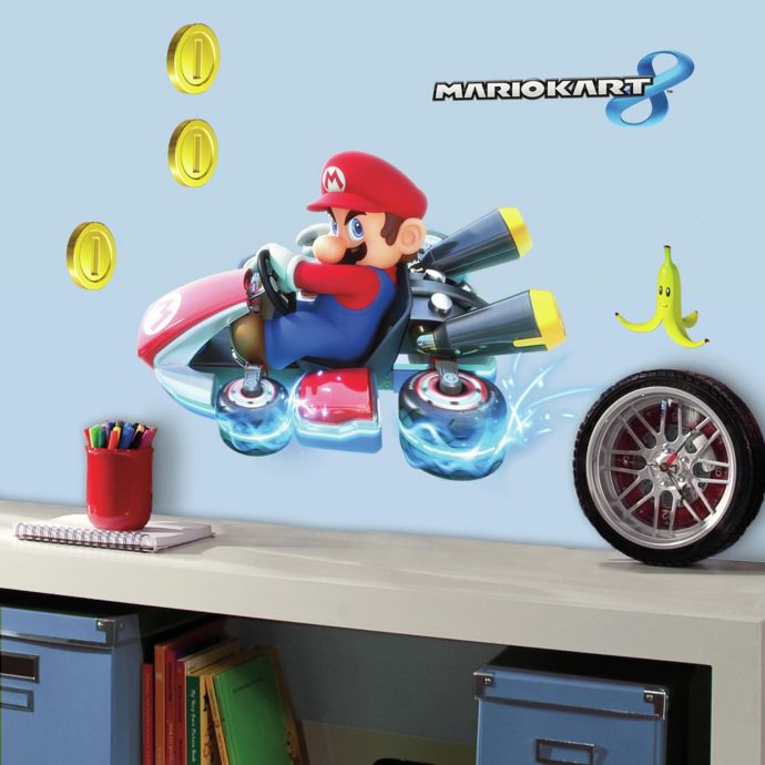 York Wallcoverings Mario Kart 8 PeelandStick Giant Wall