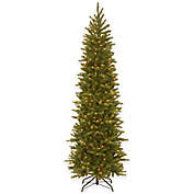 National Tree 7.5-Foot Grande Fir Pre-Lit Pencil Christmas Tree with Clear Lights