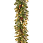 Alternate image 0 for National Tree Glittery Gold Pine 9-Foot Garland with Clear Lights