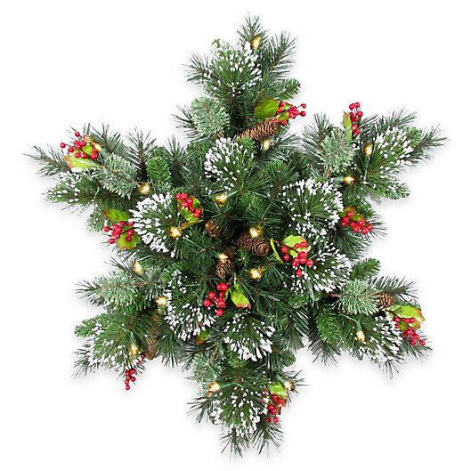 Alternate image 1 for National Tree 32-Inch Wintry Pine Snowflake Decoration
