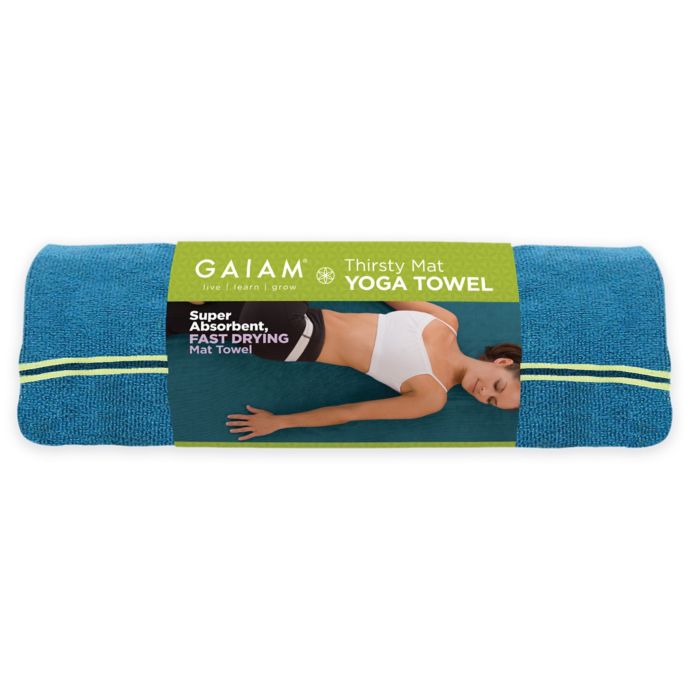 Gaiam Thirsty Yoga Mat Towel In Smokey Purple Bed Bath Beyond