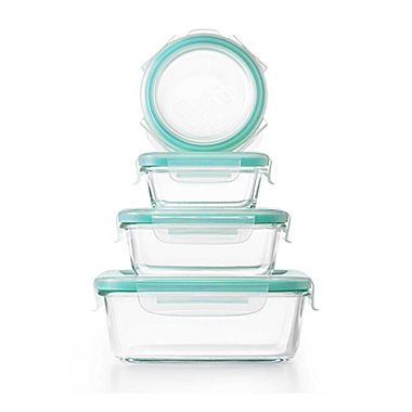 OXO Good Grips&reg; Smart Seal 12-Piece Container Set in Clear/Blue. View a larger version of this product image.