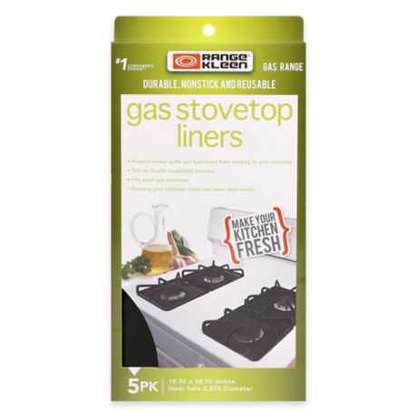 Range Kleen 5 Pack Gas Stovetop Nonstick Liners Bed Bath Beyond