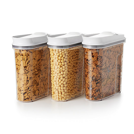 Alternate image 1 for OXO Good Grips® Pop Cereal Dispensers (Set of 3)