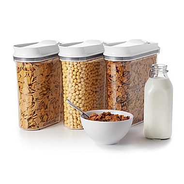 OXO Good Grips&reg; Pop Cereal Dispensers (Set of 3). View a larger version of this product image.