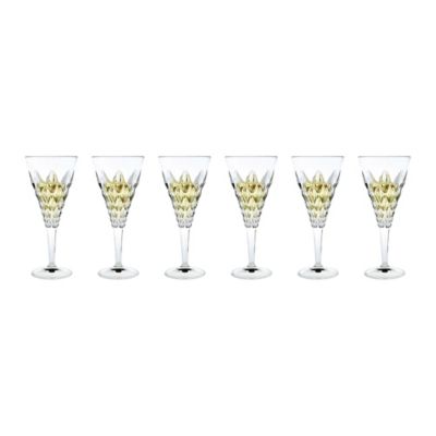 Lorren Home Trends Enigma White Wine Glasses (Set of 6)
