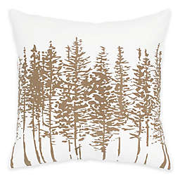Rizzy Home Forest Square Throw Pillow in Brown