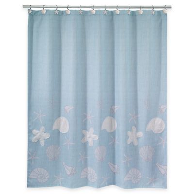 seashell shower curtain