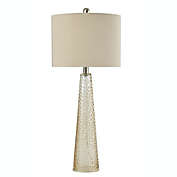 StyleCraft Glass Table Lamp in Amber Mist