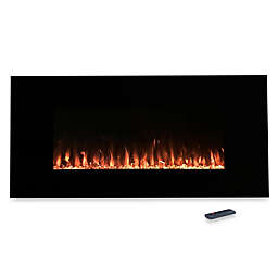 Northwest Fire and Ice Electric Fireplace Heater in Black
