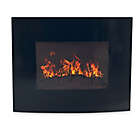 Alternate image 0 for Northwest Curved Glass Electric Fireplace Heater in Black