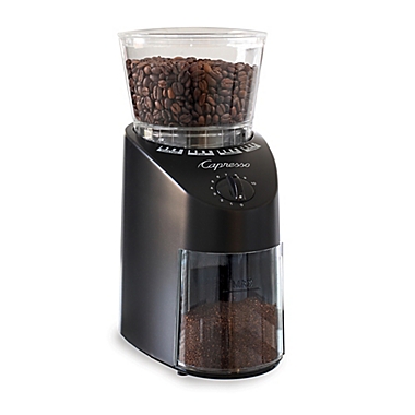 Capresso&reg; Infinity Black Conical Burr Grinder. View a larger version of this product image.