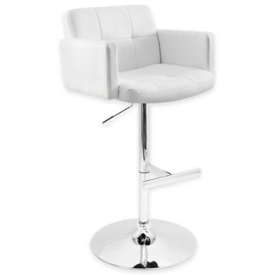 LumiSource® Stout Bar Stool in White 