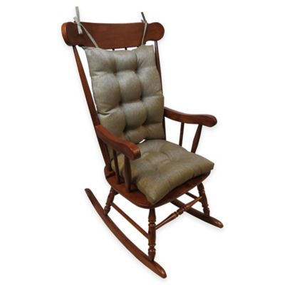 Klear Vu Universal Omega Extra-Large 2-Piece Rocking Chair Pad Set in Gold