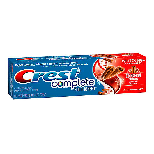 Alternate image 1 for Crest® Complete 6 oz. Multi-Benefit Toothpaste in Whitening Plus Cinnamon Rush Expressions