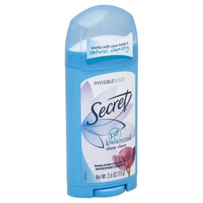 Secret&reg; 2.6 oz. Women&#39;s Invisible Solid Antiperspirant and Deodorant in Sheer Clean