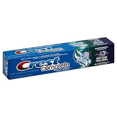 Crest&reg; Complete 5.8 oz. Whitening + Deep Clean Effervescent Toothpaste in Mint. View a larger version of this product image.