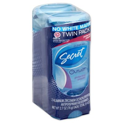 Secret&reg; Outlast&trade; 2-Count Clear Gel Antiperspirant and Deodorant in Protecting Powder