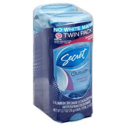 Secret® Outlast™ 2-Count Clear Gel Antiperspirant and Deodorant in Protecting Powder