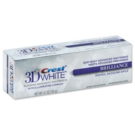 Zonder Enzovoorts atleet Crest® 3D White 4.1 oz. Brilliance Teeth Whitening Toothpaste in Vibrant  Peppermint | Bed Bath & Beyond