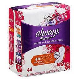 Always® 44-Count Discreet Very Light Liners in Long Length