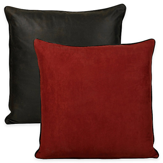 Alternate image 1 for HiEnd Accents Sierra European Pillow Sham in Red/Black