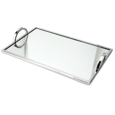 large mirrored tray