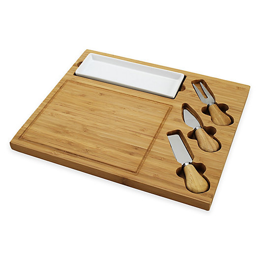 Alternate image 1 for Picnic At Ascot Celtic 4-Piece Bamboo Cheese Board Set