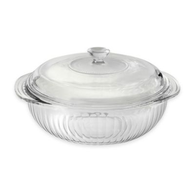 glass casserole dish with lid