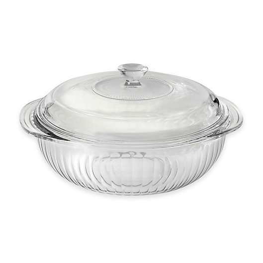 Alternate image 1 for Pyrex Glass 2 qt. Casserole Dish with Glass Lid