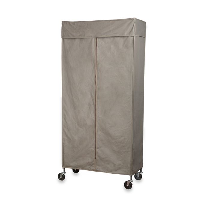 canvas covered clothing rack