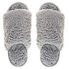 Alternate image 1 for Cozy Mountain&trade; Large Women&#39;s Sherpa Slide Slippers in Light Grey