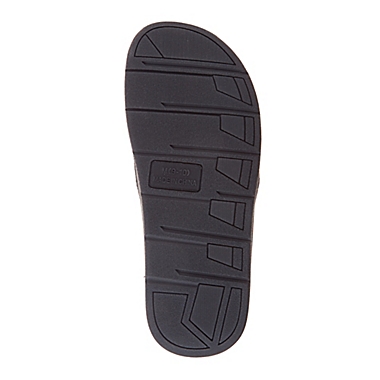 Cozy Mountain&trade; XXL Men&#39;s Sport Mesh Adjustable Slide Slippers in Black. View a larger version of this product image.
