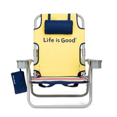 Life is Good&reg; Folding Beach Chair with Cooler