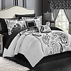 Alternate image 0 for Chic Home Olivia Paisley 20-Piece Reversible Queen Comforter Set in White