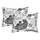 Alternate image 2 for Chic Home Olivia Paisley 20-Piece Reversible Queen Comforter Set in White