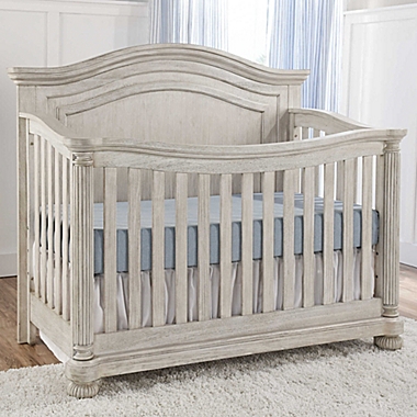 Kingsley Charleston Crib in Weathered White. View a larger version of this product image.