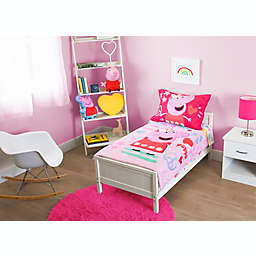 Peppa Pig 4-Piece Toddler Bedding Set in Pink
