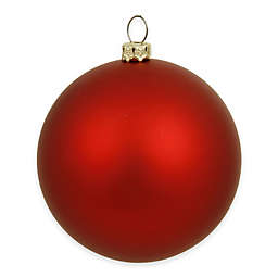 Vickerman 12-Inch Matte Red Ball Ornament