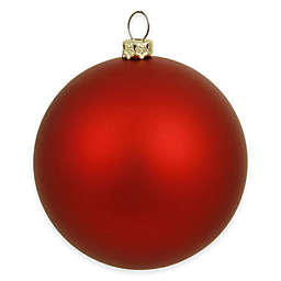 Vickerman 15.75-Inch Matte Red Ball Ornament
