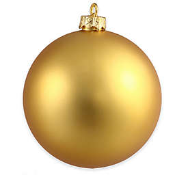 Vickerman 15.75-Inch Matte Gold Ball Ornament