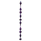 Alternate image 0 for Vickerman 6-Foot Shiny Glitter Drop Garland in Purple