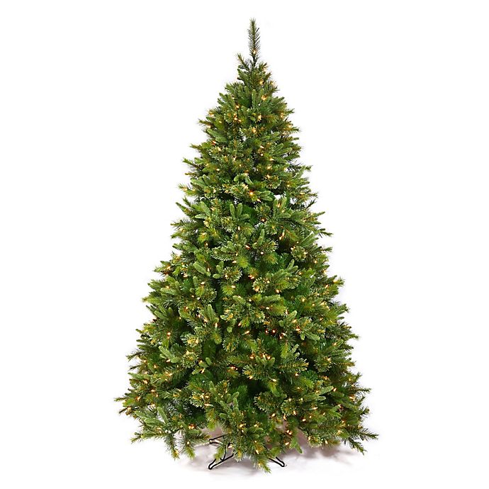 Vickerman 7.5-Foot Cashmere Pine Pre-Lit Slim Christmas ...